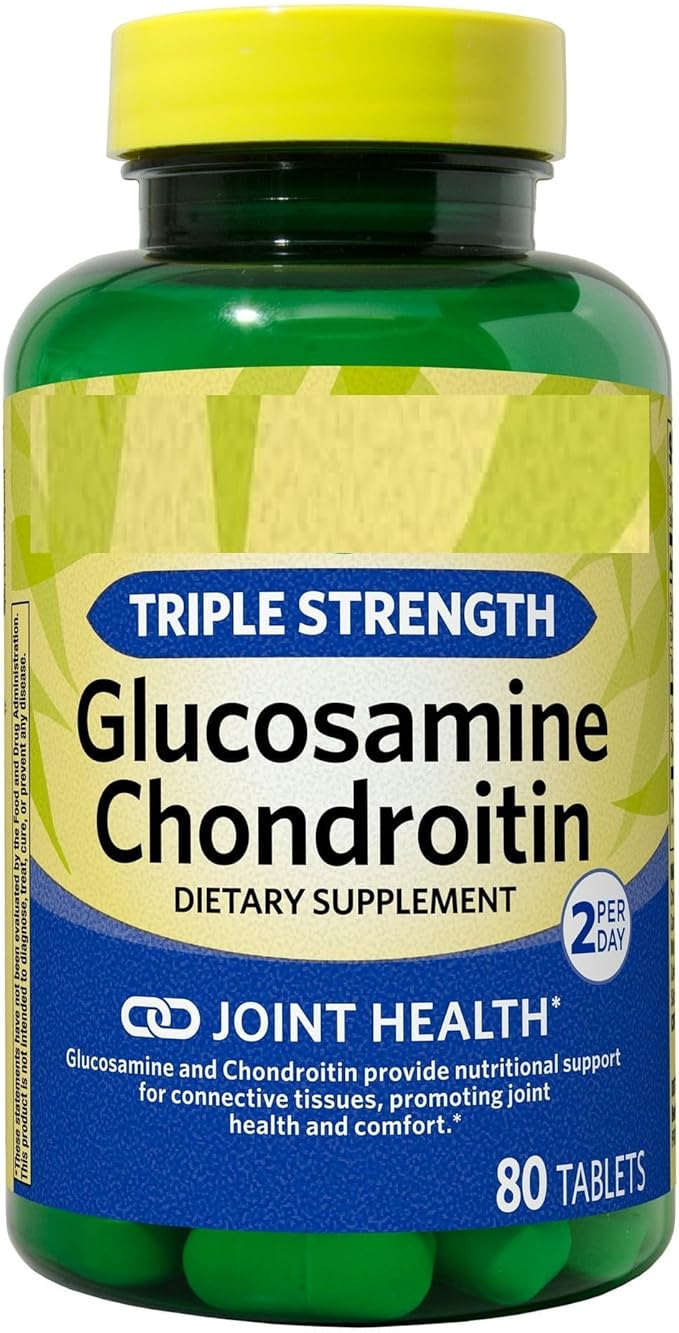 SEDLAV Triple Strength Glucosamine Chondroitin Tablets Dietary Supplement 80 Count Sticker