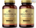 Solgar Cod Liver Oil - 100 Softgels Pack of 2 - Provides Vitamins A &amp D - Non-GMO Gluten Free - 200 Total Servings