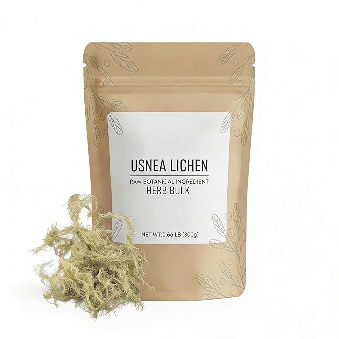 Usnea Lichen Herb Bulk – 300g Dried Usnea Barbata Natural Botanical for Homemade Tea Herbal Remedies Craft &amp Apothecary (1 LB)