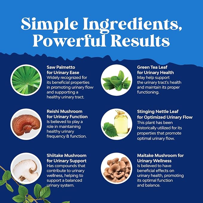 Bundle of Herbal Thyroid Support Complex - Potent Kelp Iodine with L Tyrosine Bladderwrack Selenium Ashwagandha and Herbal Prostate Supplement for Men - Saw Palmetto Extract Beta Sitosterol Green Tea
