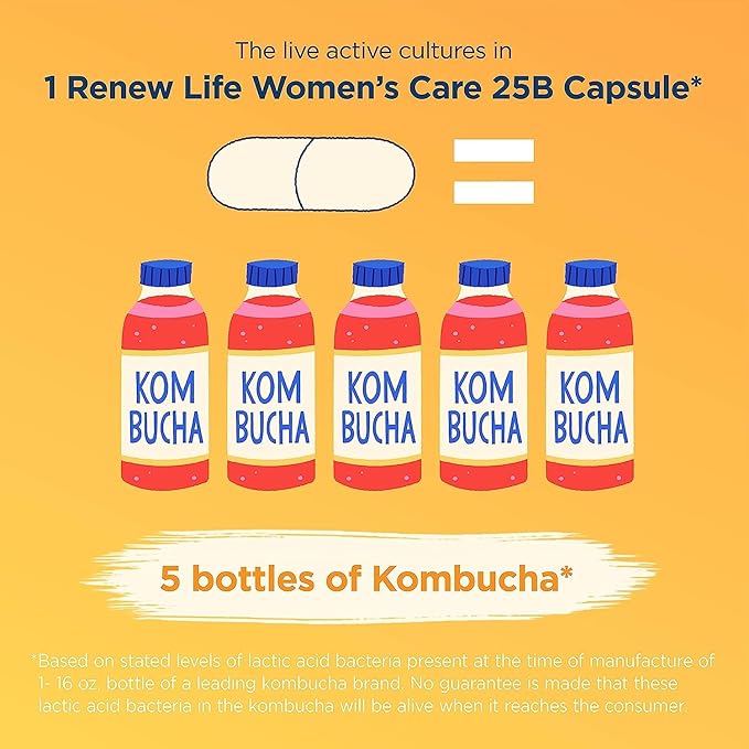 Renew Life Probiotic for Men &amp Women Bundle Bundle Pribiotic Supplements for Digestive &amp Immune Support Shelf Stable Gluten Free Extra Care (30B CFU) &amp Women's Care (25B CFU) 60 Capsul