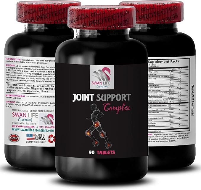 Boron Complex Powder - JOINT SUPPORT COMPLEX - Joint Enhancement Blend MSM Supplement Capsules Glucosamine Sulfate Solution Joint Complex Booster Chondroitin Blend Supplement 3 Bottles 270 Tabs