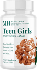 Michael's Health Naturopathic Programs Teen Girls Multivitamin - 90 Vegetarian Tablets - With B Complex Vitamins &amp Female Herbal Blend - Kosher - 45 Servings