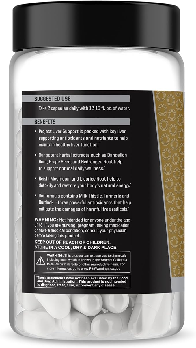 Anabolic Warfare Project Liver Support Aids Liver Health Antioxidant Support* (60 Capsules)