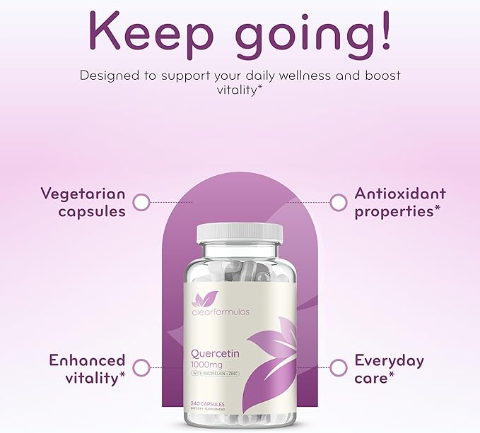 Advanced Zinc Quercetin with Bromelain Formula - Triple Immune Support Quercetin Complex for Daily and Seasonal Immune System Wellness Support - Made in a cGMP American Facility (120 Servings)