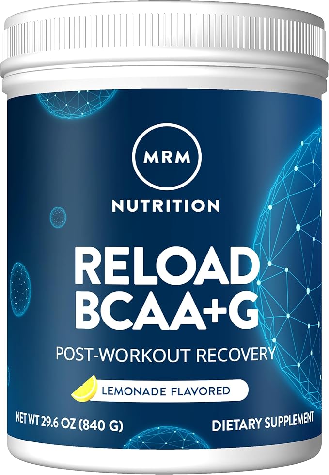 MRM BCAA+G RELOAD Post-Workout Recovery – Lemon 840g - 60 Servings Per Container