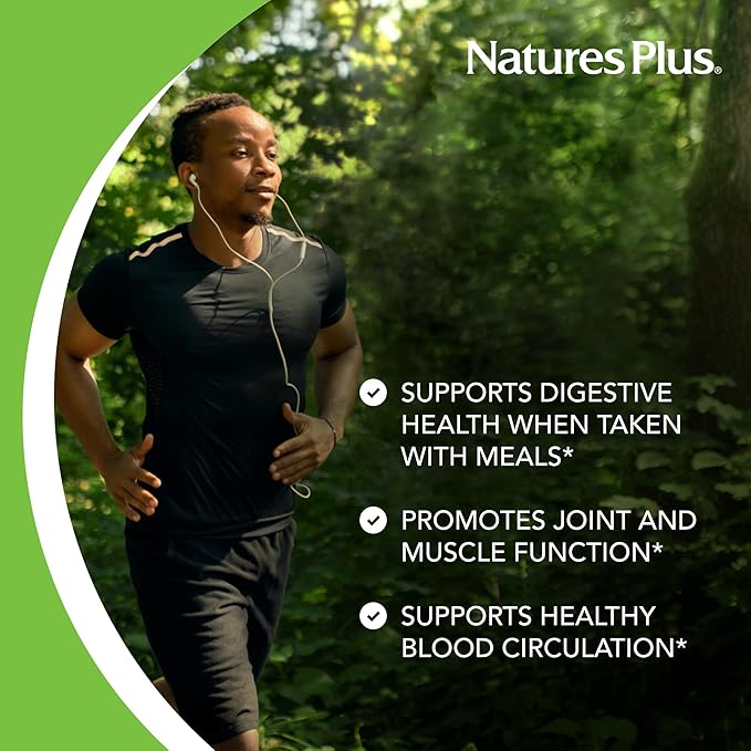 NaturesPlus Chewable Bromelain - 60 Tablets - Natural Proteolytic Enzyme Supplement - Supports Digestion Joint &amp Muscle Health - Vegan Gluten Free - 60 Servings