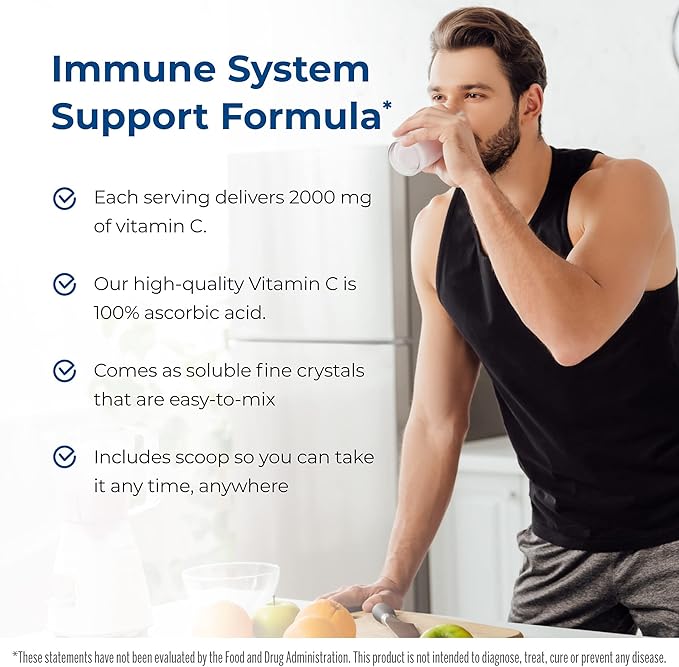 Immune &amp Genetics Protocols LLC Vitamin C High Potency* 2000 mg - Versatile and Powerful (120 Servings/4 Month approximate)