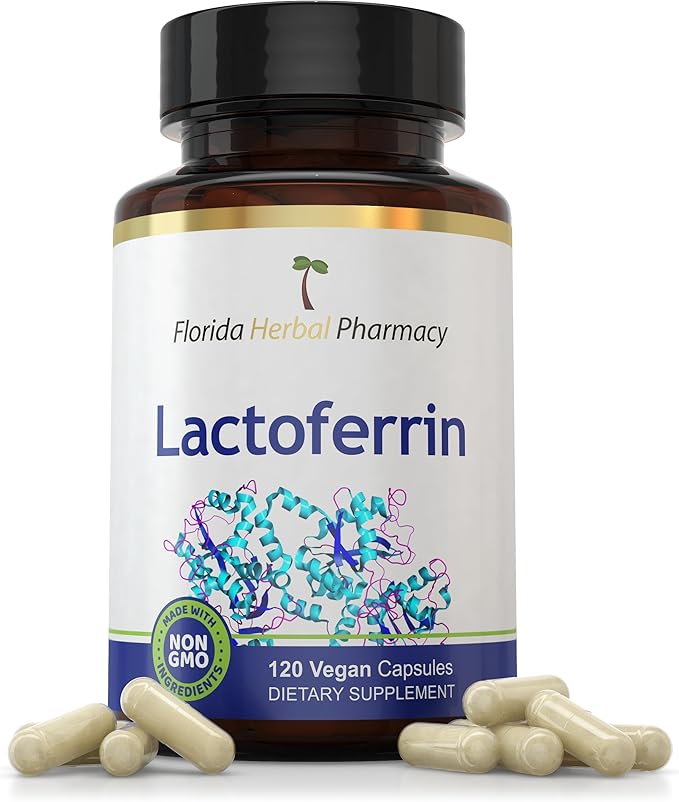 Florida Herbal Pharmacy LACTOFERRIN Supplement Capsules (120 Capsules) 2 Months Supply