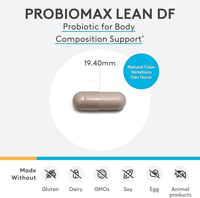 XYMOGEN ProbioMax Lean - Probiotic Supplement to Support Gut Barrier Function* - Bifidobacterium animalis subsp lactis B420 - Vegetarian Non-GMO &amp Gluten-Free - 30 Capsules