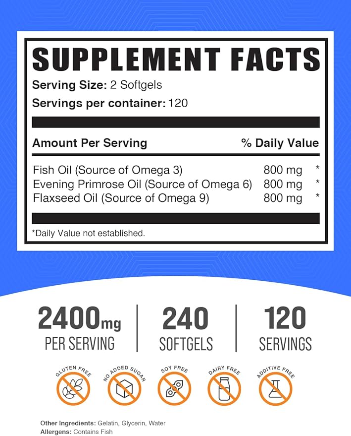 CLA 2000mg Softgels + Omega 3-6-9 Softgels