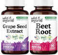 Wild &amp Organic Grape Seed Extract 90 Capsules &amp Beet Root 90 Capsules