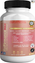 ReFirmanceMax Hair Growth Supplement 60 Capsules with Biotin 5000mcg Vitamins B12 Calcium Saw Palmetto 30 Day Supply (1)