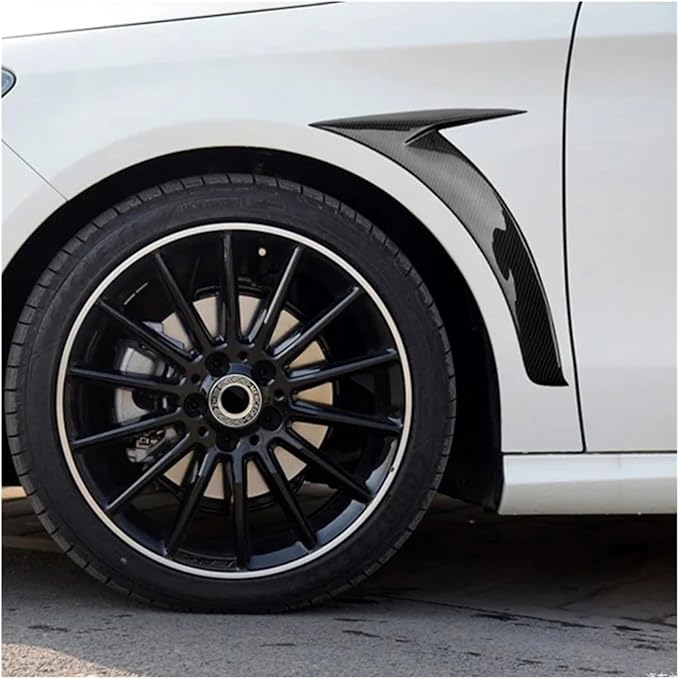 Real Carbon Fiber Side Fenders Vent Trim Compatible for Mercedes -Benz CLA180 CLA200 CLA250 Sport 2013-2018 Car Accessories