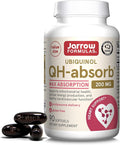 Jarrow Formulas CoQ10 200mg Softgels - 90 Day Supply Ubiquinol Co Q 10 Supplement for Cardiovascular Health 90 Softgels