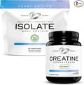 Muscle Feast Creatine + Isolate Bundle: 1 Creatine Powder (Unflavored 2lb) + 1 Whey Protein Isolate (Unflavored 2lb) | Premium Supplements Vegetarian Gluten Free