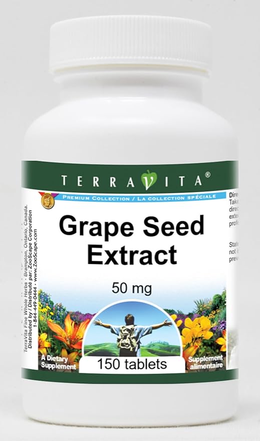 Grape Seed Extract - 50 mg (150 Tablets ZIN: 406583) - 2 Pack