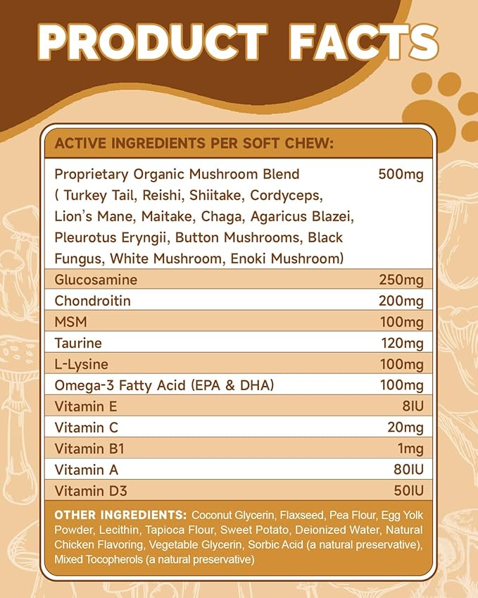 L-Lysine Supplement for Cats - Immune Support - 60ML Lysine for Feline Respiratory Sneezing Runny Nose Eye Function Mushrooms for Dogs - Turkey Tail Mushroom for Dogs - Gut Skin Joint Health