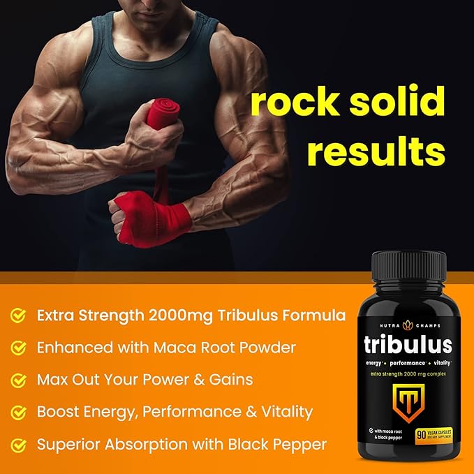 NutraChamps L-Arginine Capsules and Tribulus Capsules 2 Pack Bundle