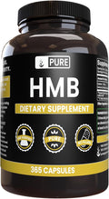 Pure Original Ingredients HMB (365 Capsules) No Magnesium Or Rice Fillers Always Pure Lab Verified