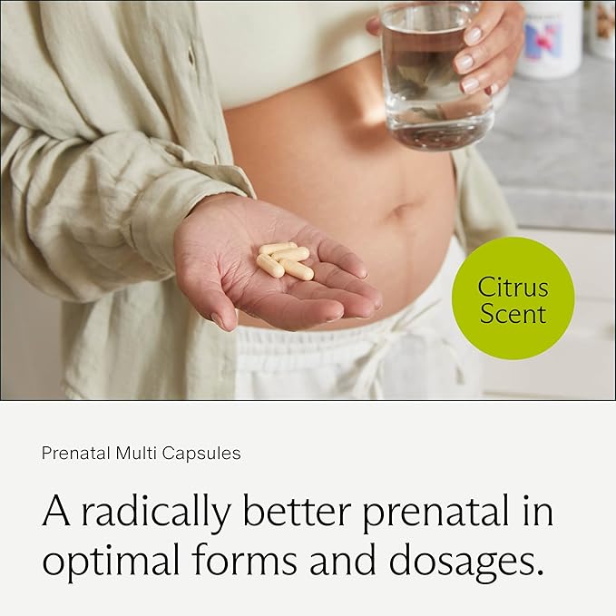 Needed. Prenatal Multivitamin with Citrus Scent Insert - Complete Prenatal Multi for Before During &amp After Pregnancy - 26 Optimal Nutrients Including Choline Vitamin B &amp Folate - 30 Day Su