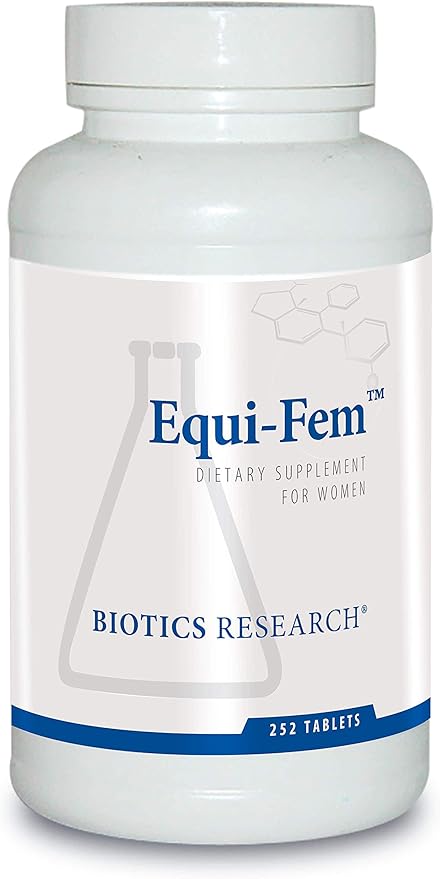 Biotics Research Equi Fem Multi Vitamin Mineral Supplement for Women High Dose Multi for Pre-Menstrual Support Black Cohosh Dong Quai Digestive Enzyme Support 252 Tablets
