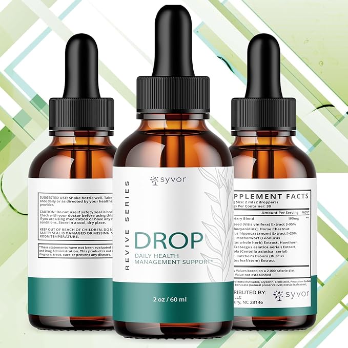 (2 Pack) Drop The Pounds Drops Official Drop The Pounds Liquid Drops with All Natural Ingredients Advanced Health Optimizer &amp Wellness Support with Premium Vitamins for Women &amp Men (60 Servi