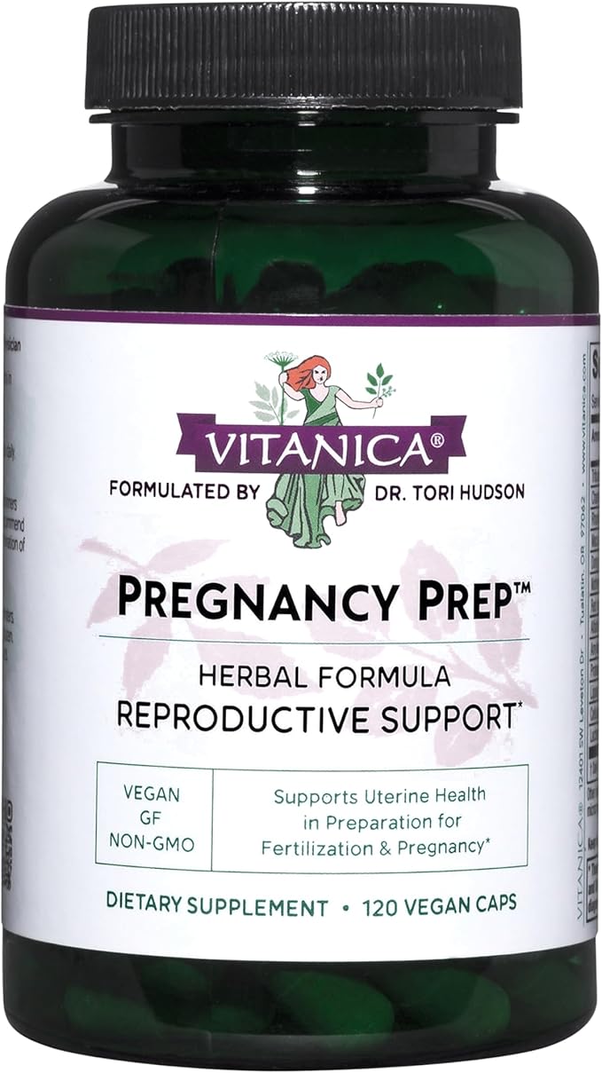 Vitanica Pregnancy Prep Reproductive System Support Vegan 120 Capsules