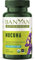 Banyan Botanicals Organic Mucuna Pruriens – Physical Vitality &amp Neuromuscular Support – Natural Source of L-Dopa for Reproductive Health &amp Motor Precision – 90 Tablets – USDA Organic