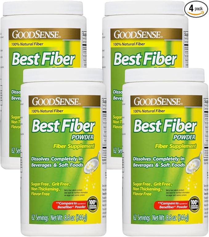 GoodSense Sugar-Free Fiber Powder 8.6 Oz (Pack of 4)