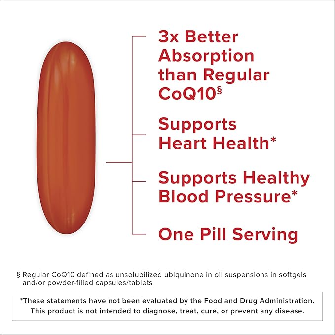 Qunol Ultra CoQ10 100mg Softgels- 3x Better Absorption Antioxidant for Heart Health &amp Energy Production Coenzyme Q10 Vitamins and Supplements 3 Month Supply 90 Count