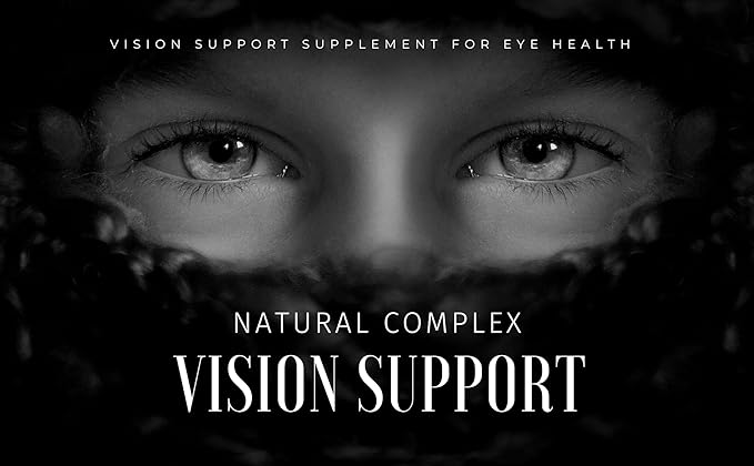 Vision Support - Vision Supplements with Lutein Bilberry and Grape Seed Supplement Supports Vision Grape Seed Extract Pills - 1 Bottle
