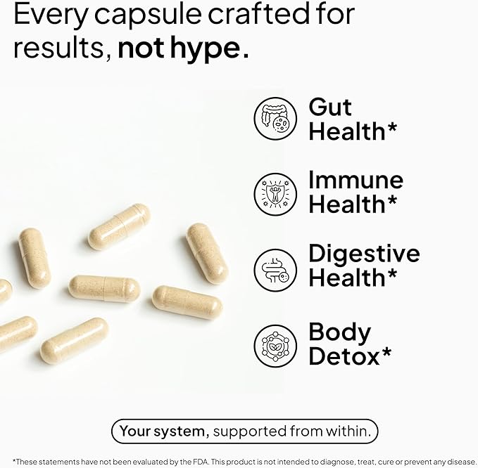 Humming Herbs Sodium Butyrate+ Capsules – 4-in-1 Digestive Support with L-Glutamine + Prebiotic Inulin + Probiotic Blend (10 Billion CFU) – 120 Vegetarian Capsules