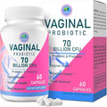 Vaginal Probiotics PH Balance for Women 70 Billion CFUs Womens Probiotic for Vaginal health Urinary Odor Control Flor Ph Balance &amp Hormone with Prebiotic &amp D-Mannose - Shelf Stable 60