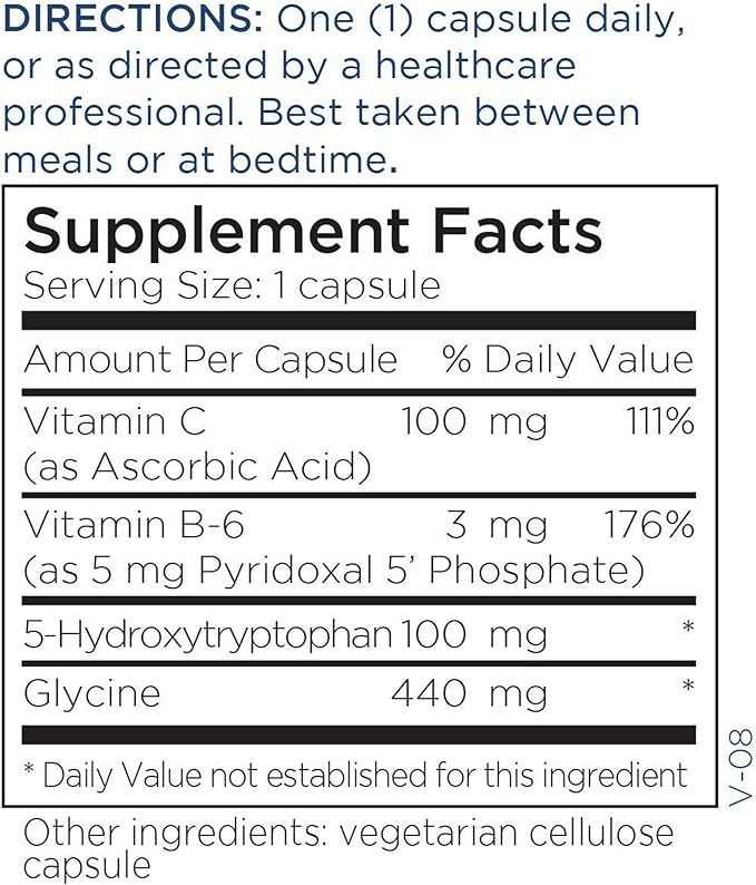 Metabolic Maintenance 5-HTP - Delivers 100 mg 5-Hydroxytryptophan - Supports Serotonin Pathways a Positive Outlook &amp Restfuness - 120 Servings - 120 Capsules