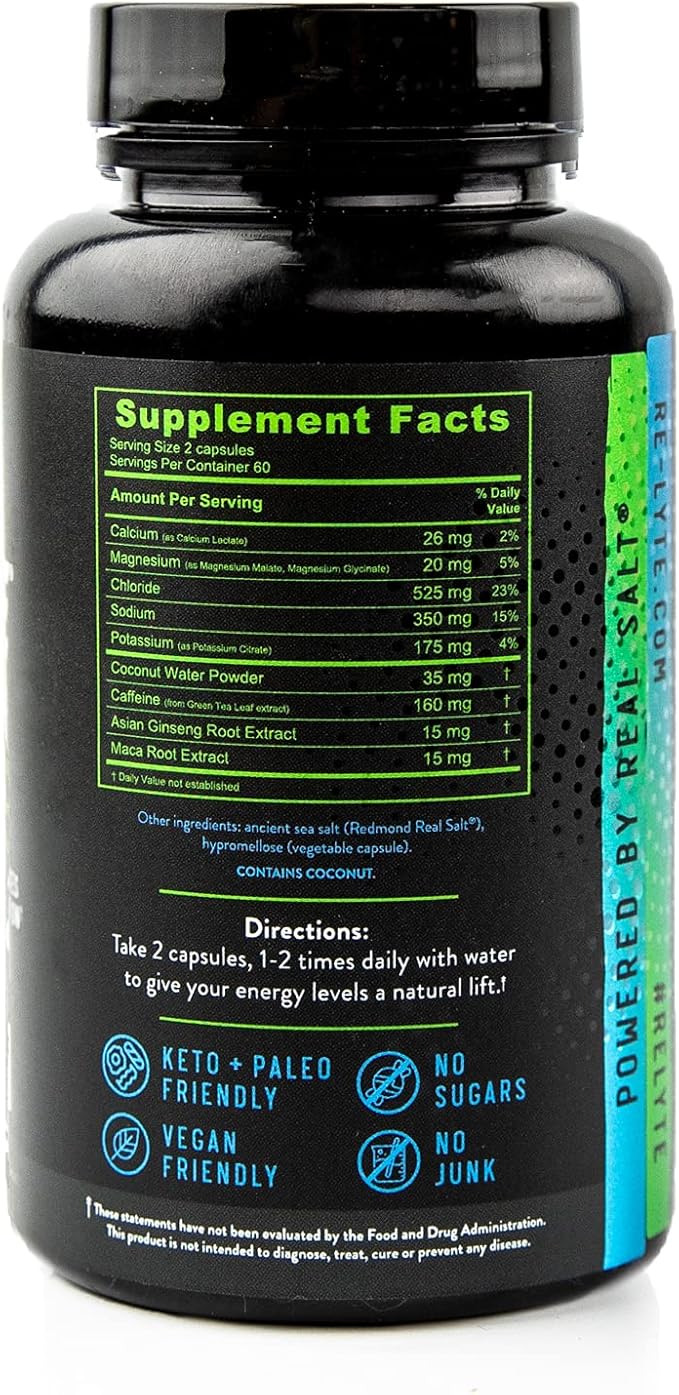 REDMOND Re-Lyte Energy Boost Capsules 120 Count