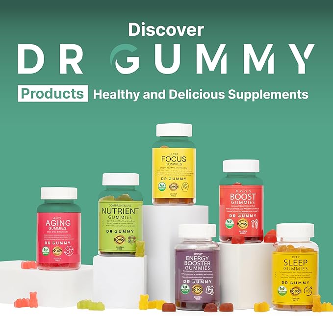 Anti-Aging Gummies with Nicotinamide Riboside (NR) – NAD⁺ Support for Cellular Energy &amp Mitochondrial Health – Metabolism &amp Vitality Support – Strawberry Flavor 60 Gummies