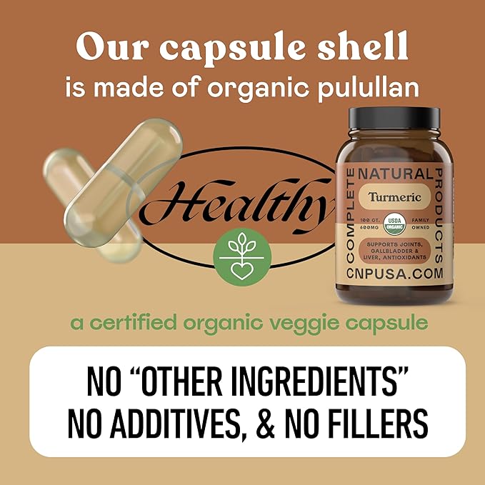 Complete Natural Products Nattokinase 100 Capsules &amp Turmeric 100 Capsules Bundle