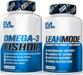 LeanMode Multipurpose Fat Loss Support Supplement (50 Servings) Plus High Strength Omega 3 Fish Oil (120 Servings)