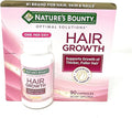 Nature's Bounty Hair Growth Supplement 1 Per Day Clinically Shown to Support Thicker Fuller Hair with Biotin Silicon &amp Arginine 90 Capsules