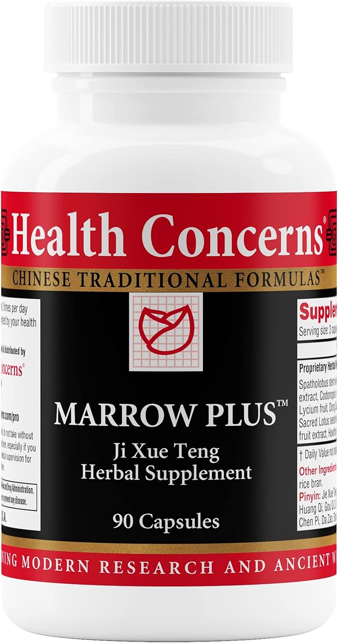 Health Concerns Marrow Plus – Bone Marrow &amp Blood Generation Herbal Supplement – Chinese Herbal Formula for Anemia &amp Circulation Support – Astragus Salvia &amp Tangerine Extracts – 90 Caps