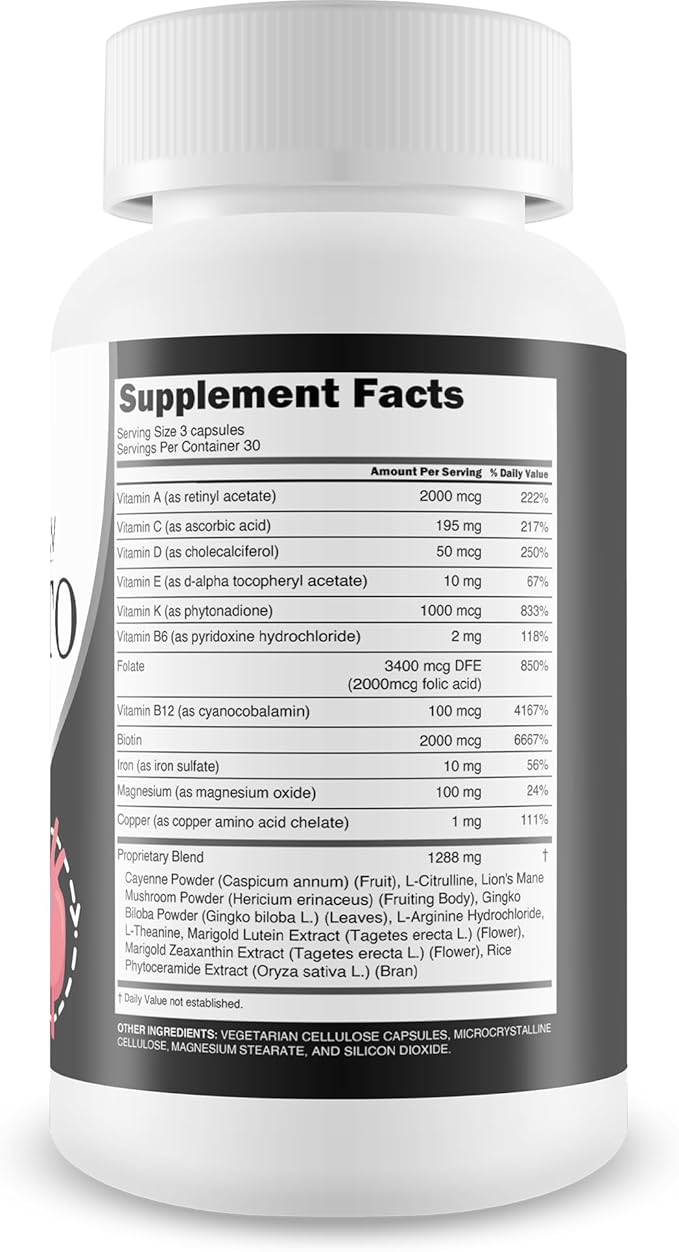 Blood Flow Vavanto Pro - Our Best Blood Circulation Booster - Mens Blood Flow Care - Our Best Blood Flow Support - Blood Flow Capsules - Blood Flow Pills - Max Blood Flow Vavanto Growth Circulation