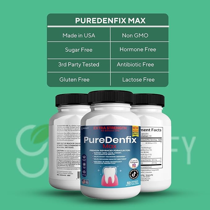 – Extra Strength Probiotic Supplement with 40 Billion CFU – Supports Teeth Gums Ear Nose Throat &amp Digestive Health – 60 Capsules (1)