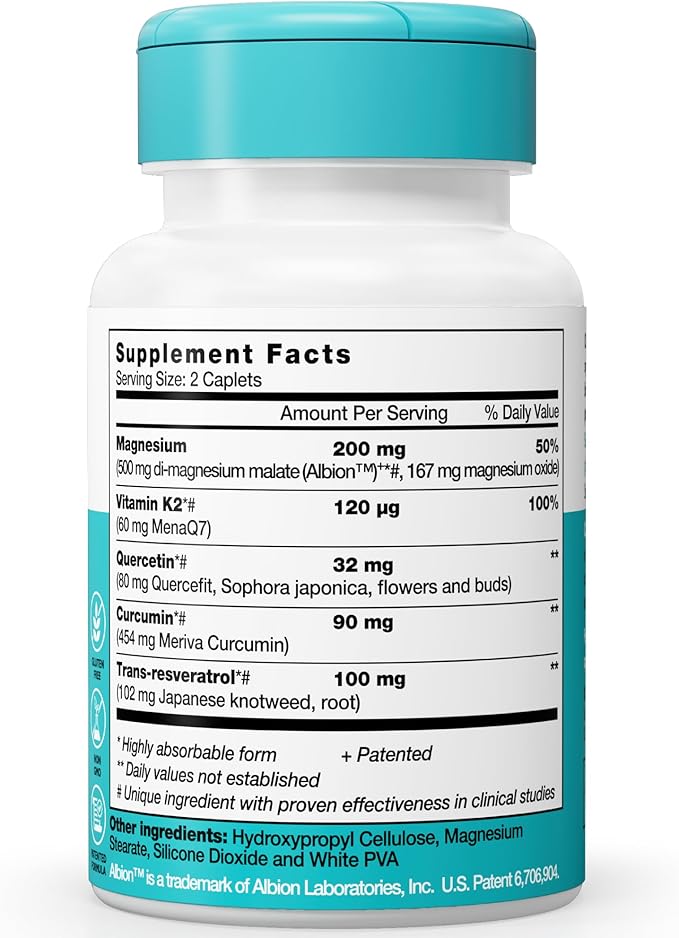 OptiCel Heart Health - Heart Health &amp Blood Pressure Supplement for Men &amp Women Supports Endurance Recovery Cholesterol &amp Cardiovascular Health Plant-Based Gluten-Free and Non-GMO 60
