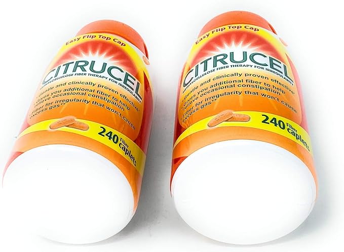Citrucel Fiber Therapy 240 Fiber Caplets (2 Pack)