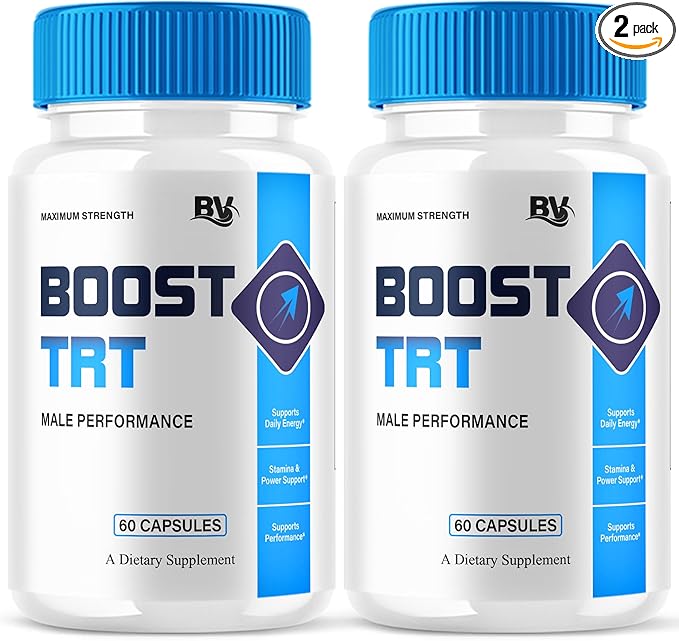 (2 Pack) Boost TRT Maximum Strength Performance Supplement BoostTRT Premium Capsules Boost TRT Maximum Strength Advanced Multivitamin Supplement BoostTRT Health Management Pills (120 Capsules)