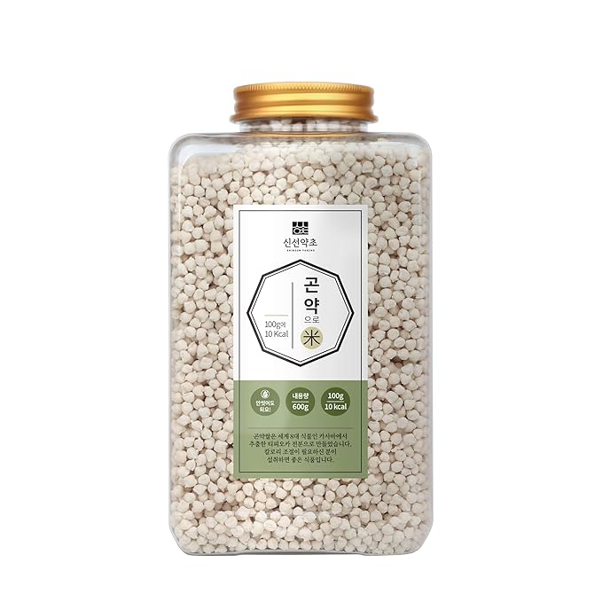 SHINSUN YAKCHO evil's-Tongue Jelly Rice | 600g | 1 Container Low Cal &amp Low Carb Pre-Washed 곤약쌀