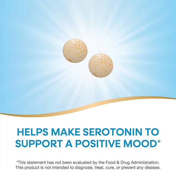 Nature's Way 5-HTP L-5-Hydroxytryptophan Helps Make Serotonin to Promote a Positive Outlook* Vitamin B6 Vitamin C Griffonia Bean Extract 30 Tablets (Packaging May Vary) - 2 Pack