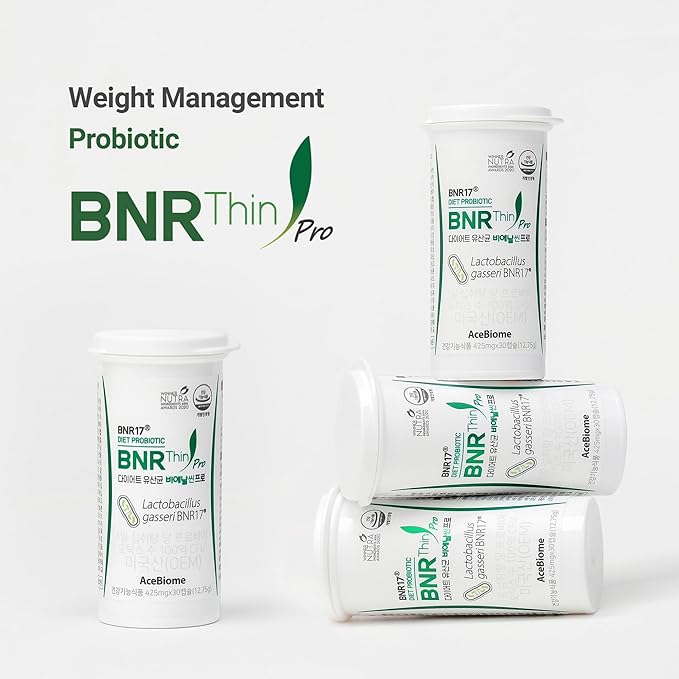 BNRThin Pro Probiotic Lactobacillus Gasseri BNR17 10 Billion CFU Guaranteed Digestive Health 30Capsules x 6packs