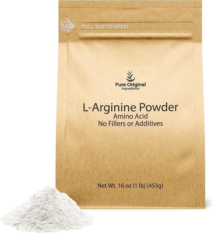 PURE ORIGINAL INGREDIENTS L-Citrulline L-Arginine &amp AAKG Powder Bundle (1 lb Each) Food Safe Supplement Powders